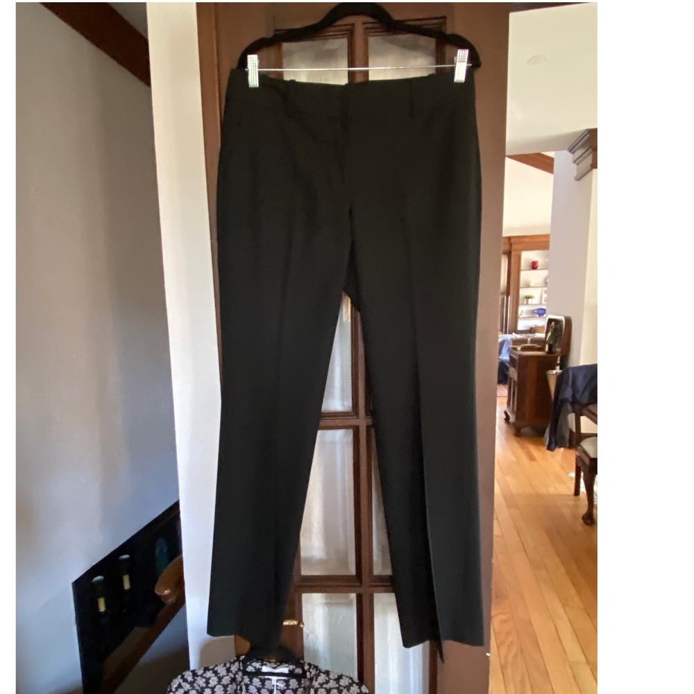 ANN TAYLOR Black Straight Leg Career Dress Pants Size 10